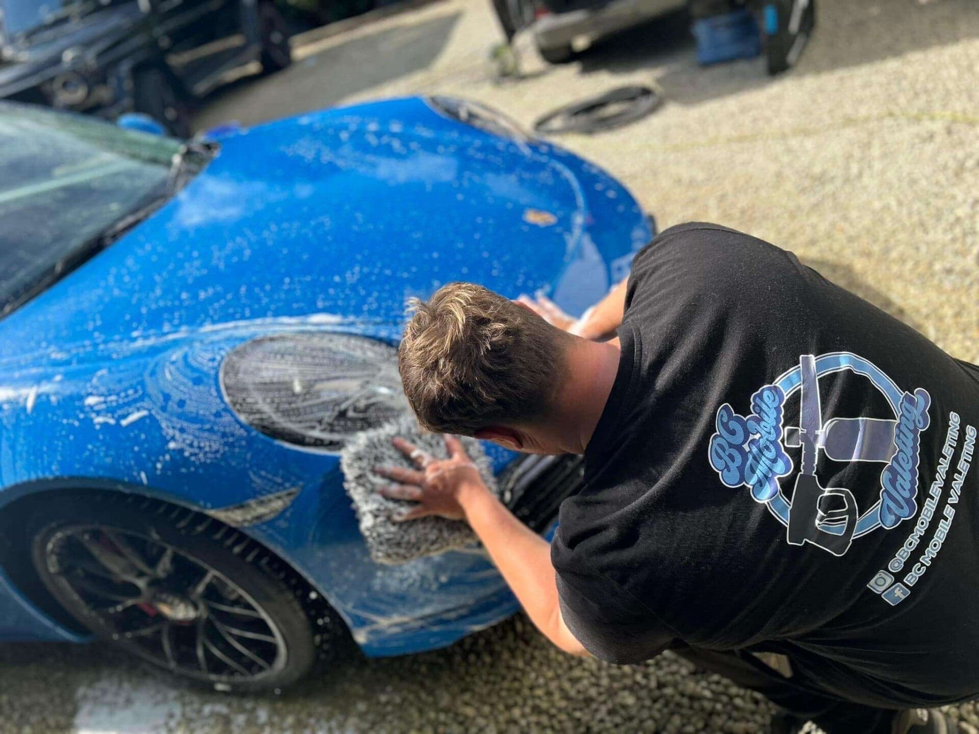 Professional car detailing work