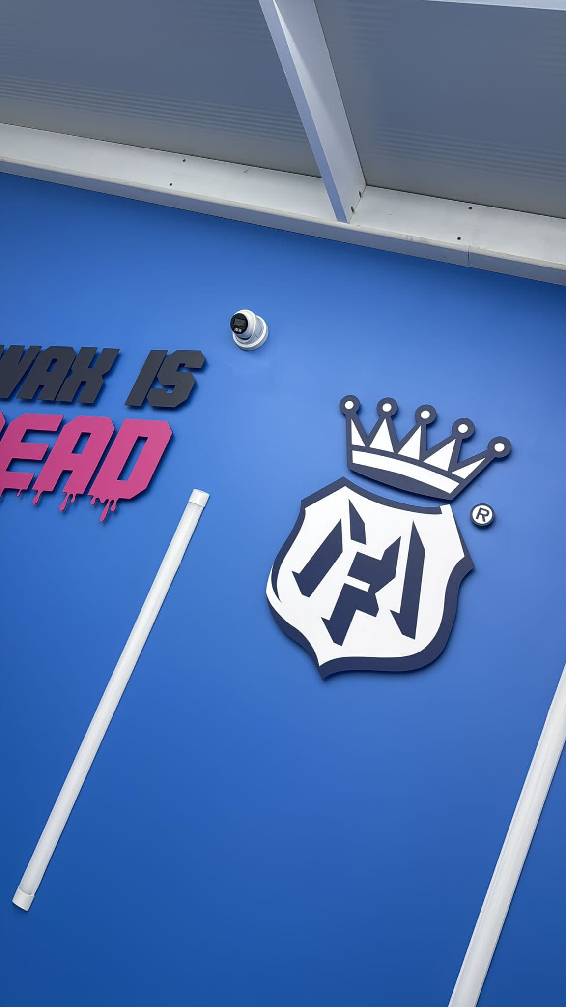 Professional detailing workspace with vehicle preparation